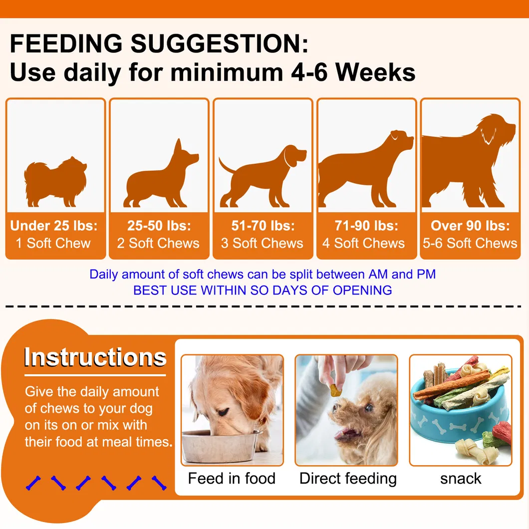 Soft Chews Pet Health Joint Care Nutritional Supplements Dog & Cat Food