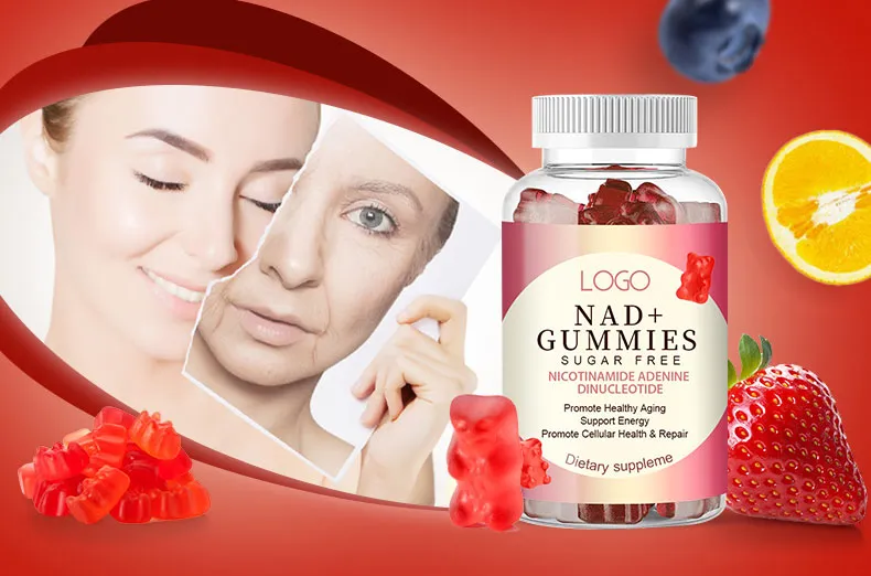 OEM/ODM Nad+ Resveratrol, Biotin Anti-Aging Gummies - Hair, Skin, Nails & Joints - Collagen Peptide