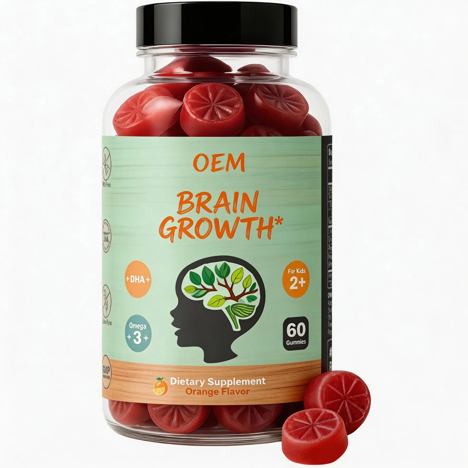 OEM Supply Private Label Vitamin Gummy Supplement Kid Prebiotics Vegan Fiber Probiotics Gummies