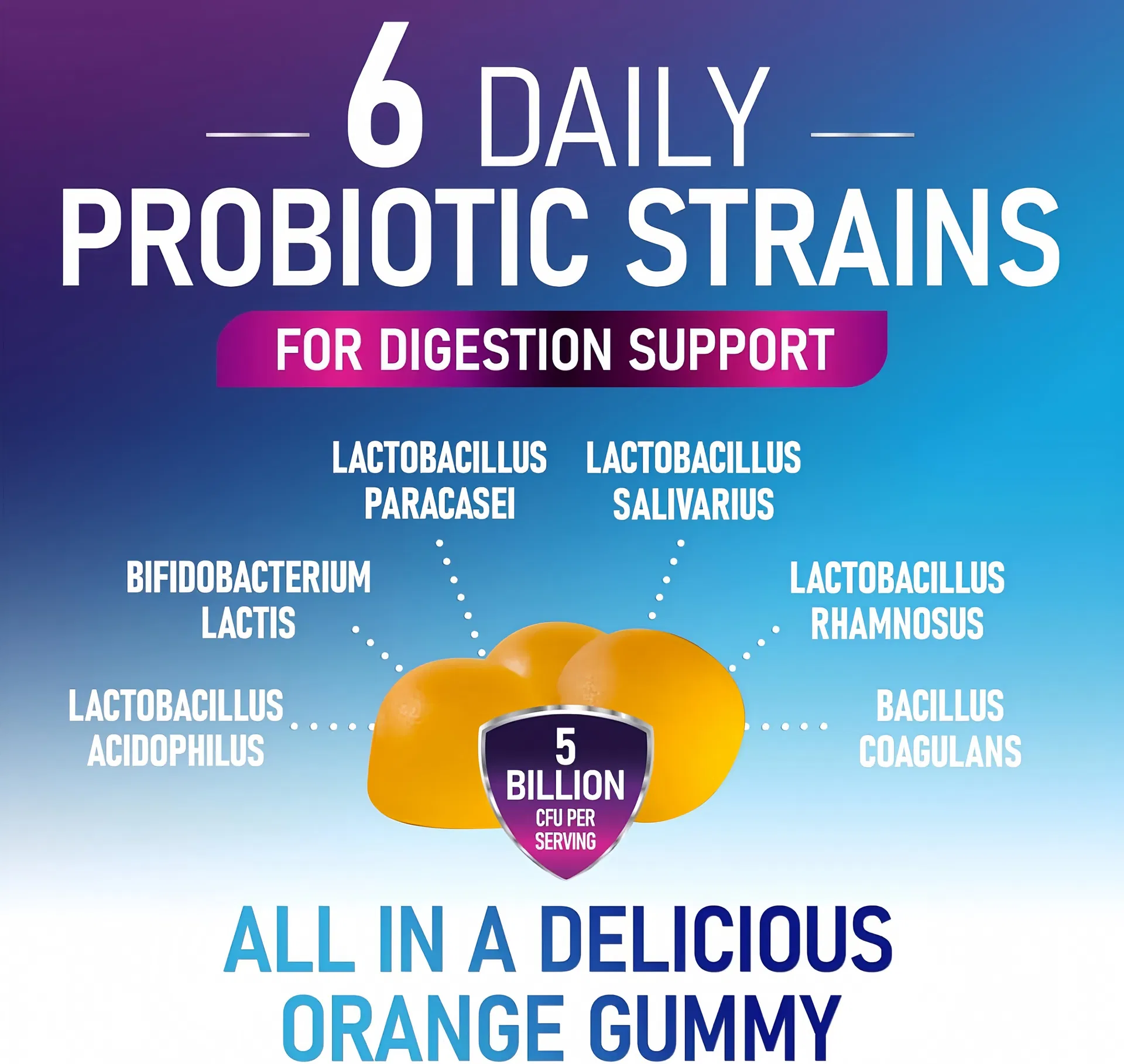 Women's Probiotic Gummies with Cranberry for Digestive and Immune Health