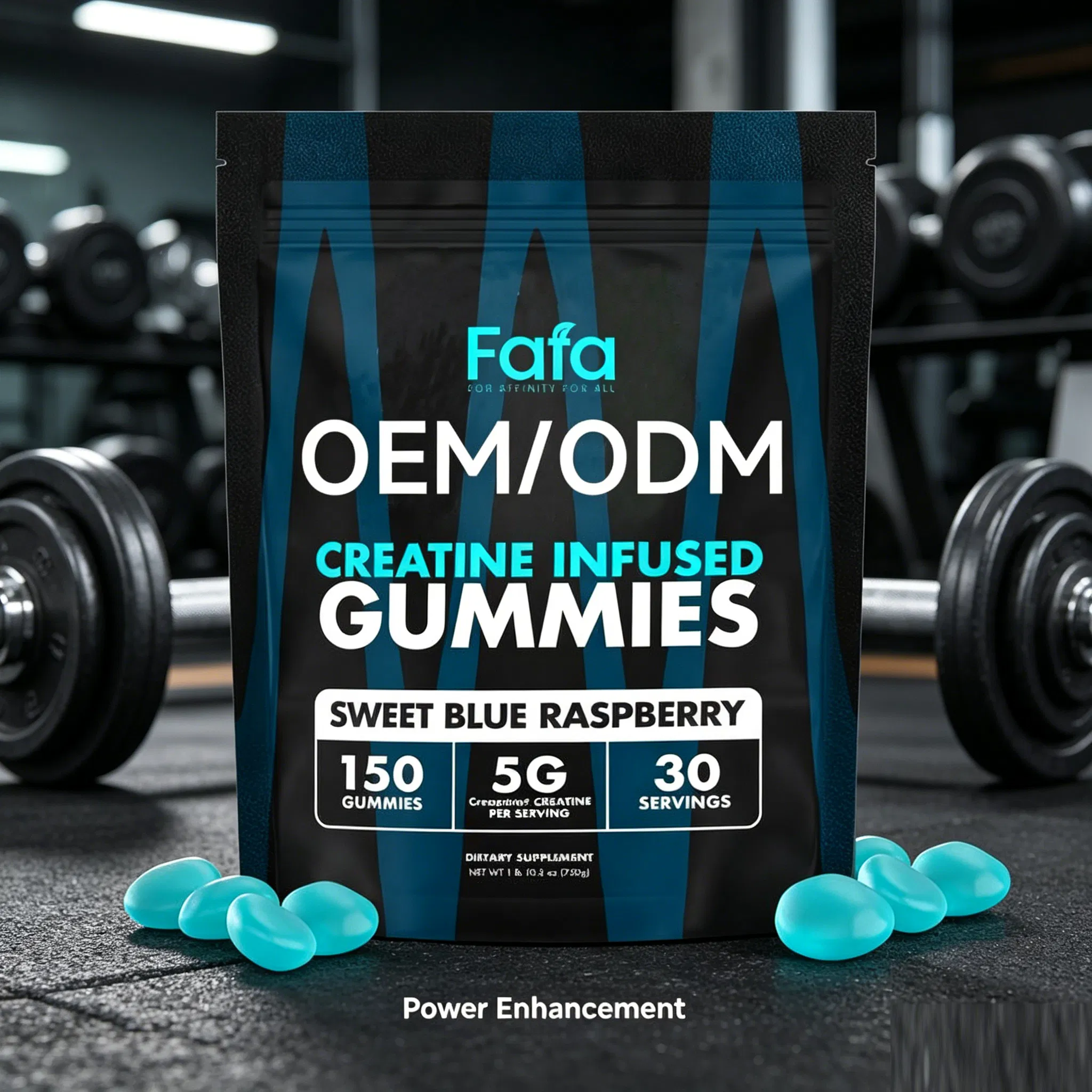 Probiotic-Infused Creatine Gummies Supplement - OEM and ODM Capabilities