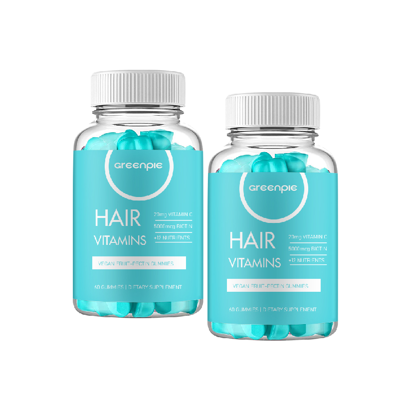 Greenpie Multivitamin Bears Private Label Vitamins for Hair Nails Growth Biotin Gummy Candies All Natural Ingredients