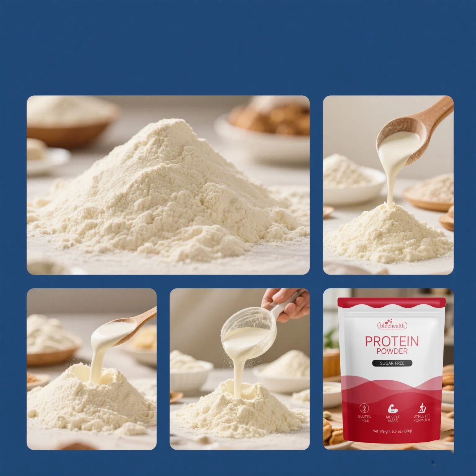 Whey Protein Smoothie &amp; Milk Shake Mix Supports Muscle Gain &amp; Recovery - Protein Powder