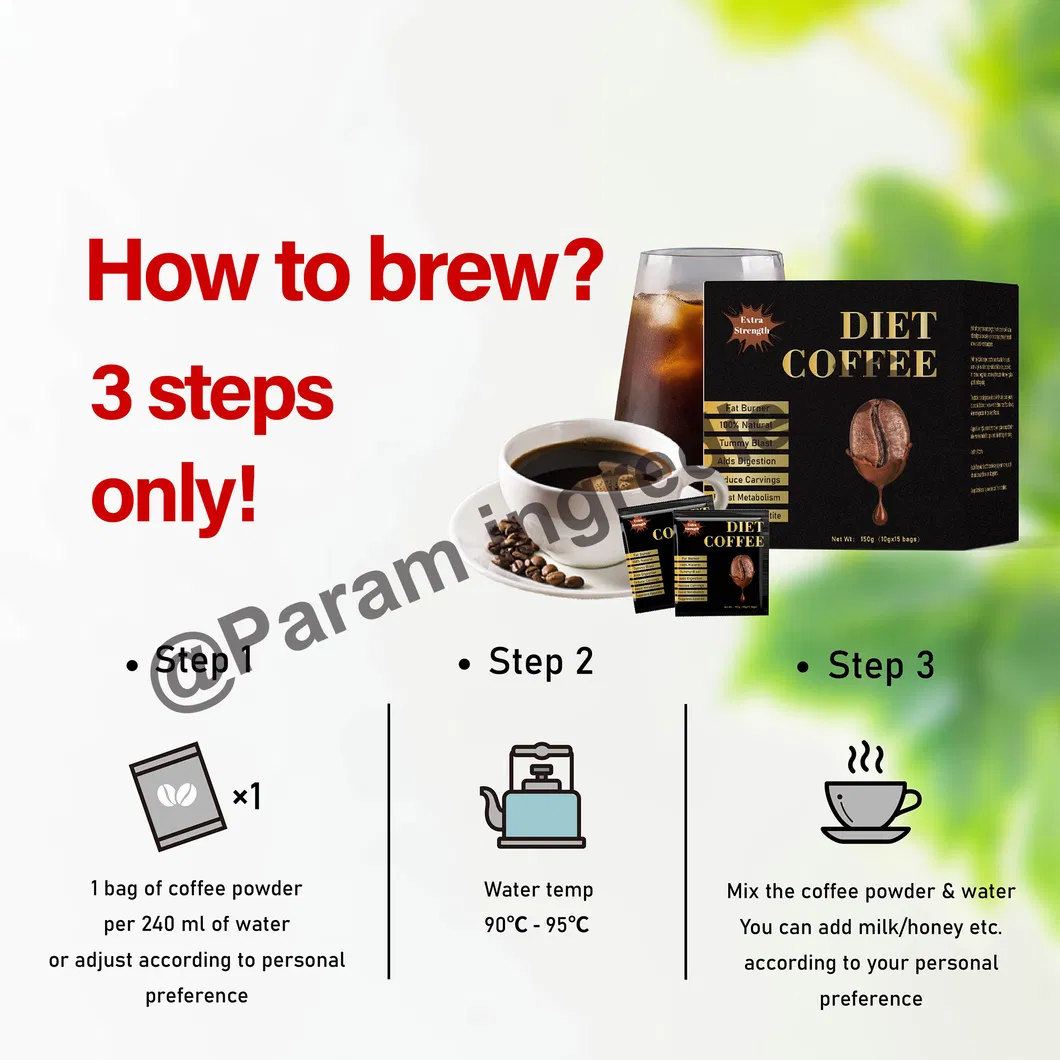 Diet Slimming Coffee OEM Private Label Functional Weight Management Coffee Powder