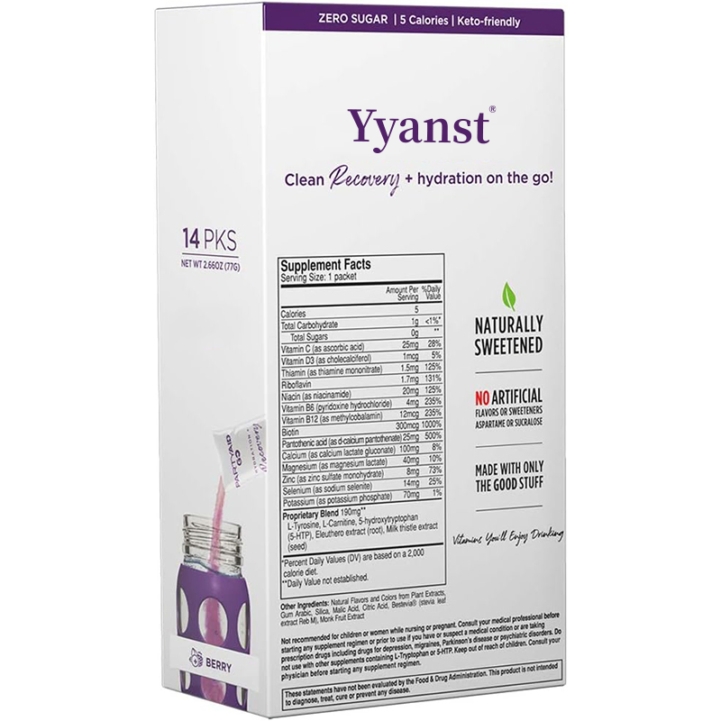 OEM Clean Recovery Hydration Liver Protection Milk Thistle 5-Htp Electrolyte Powder