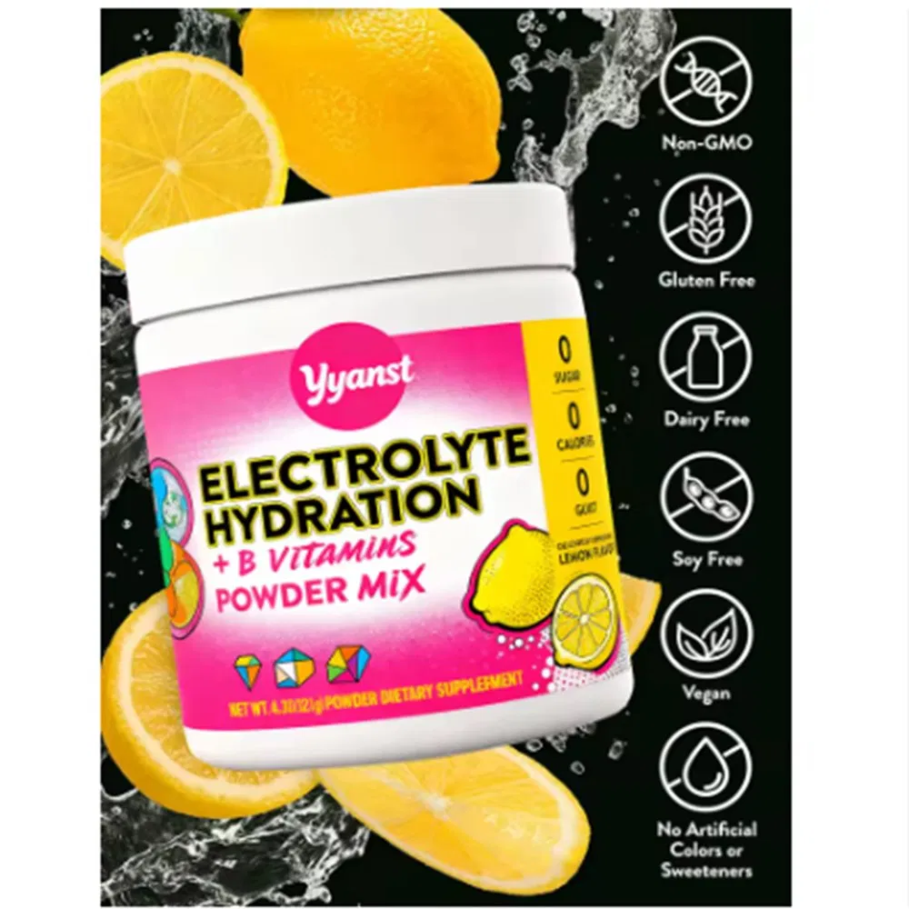 Customizable Daily Sport Electrolyte Hydration Powder with Essential Vitamins for Adults