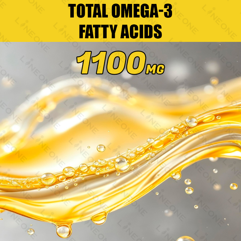 Wholesale Supplements Vegan Omega-3 Fish Oil Supplements 1100mg Private Label Omega-3 Fish Oil Gummies