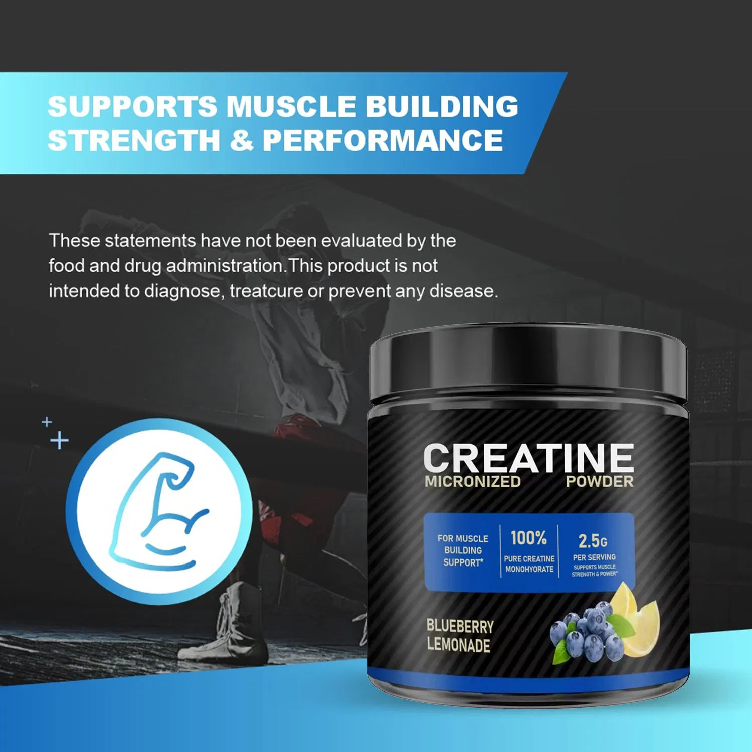 Olli Factory Pre Workout Creatine Monohydrate Powder
