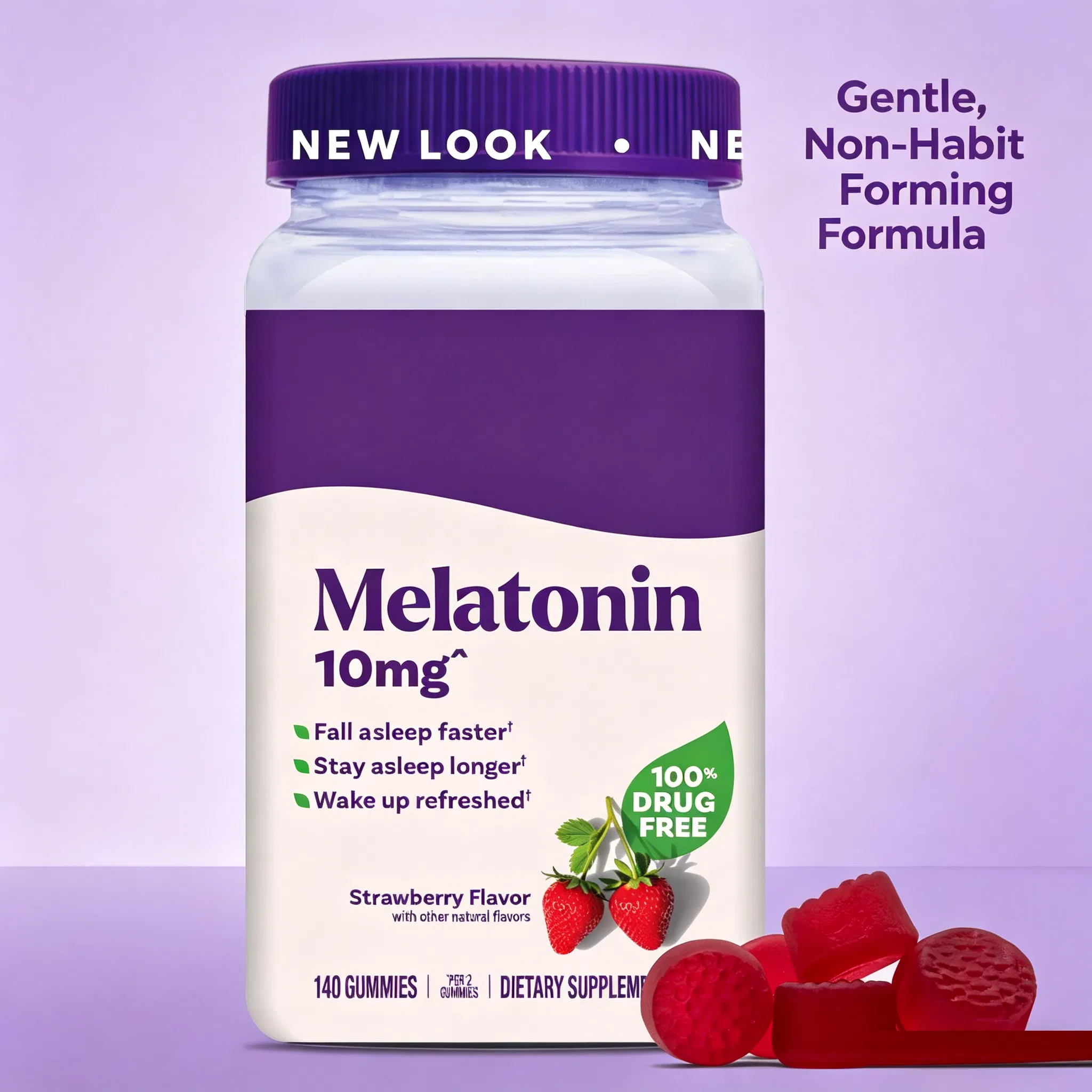 Sleep Capsule Gummies with Melatonin - Vegan Sleep Aid for Nighttime