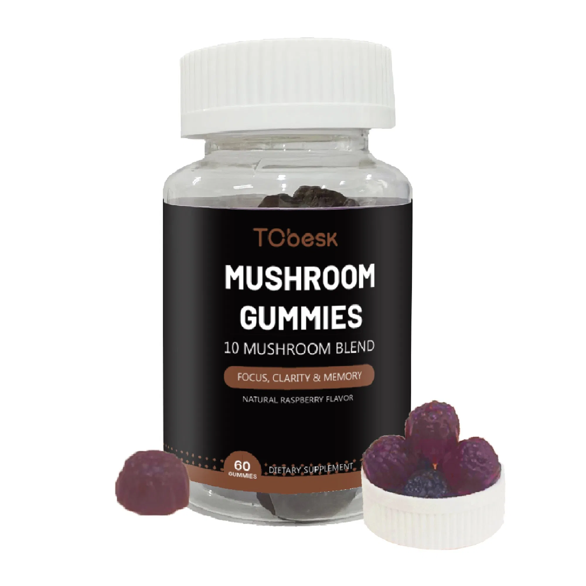 Hot Selling Tcbesk Mushroom Gummies Support Calm Sleep Enhance Immunity Dietary Supplements for Adults