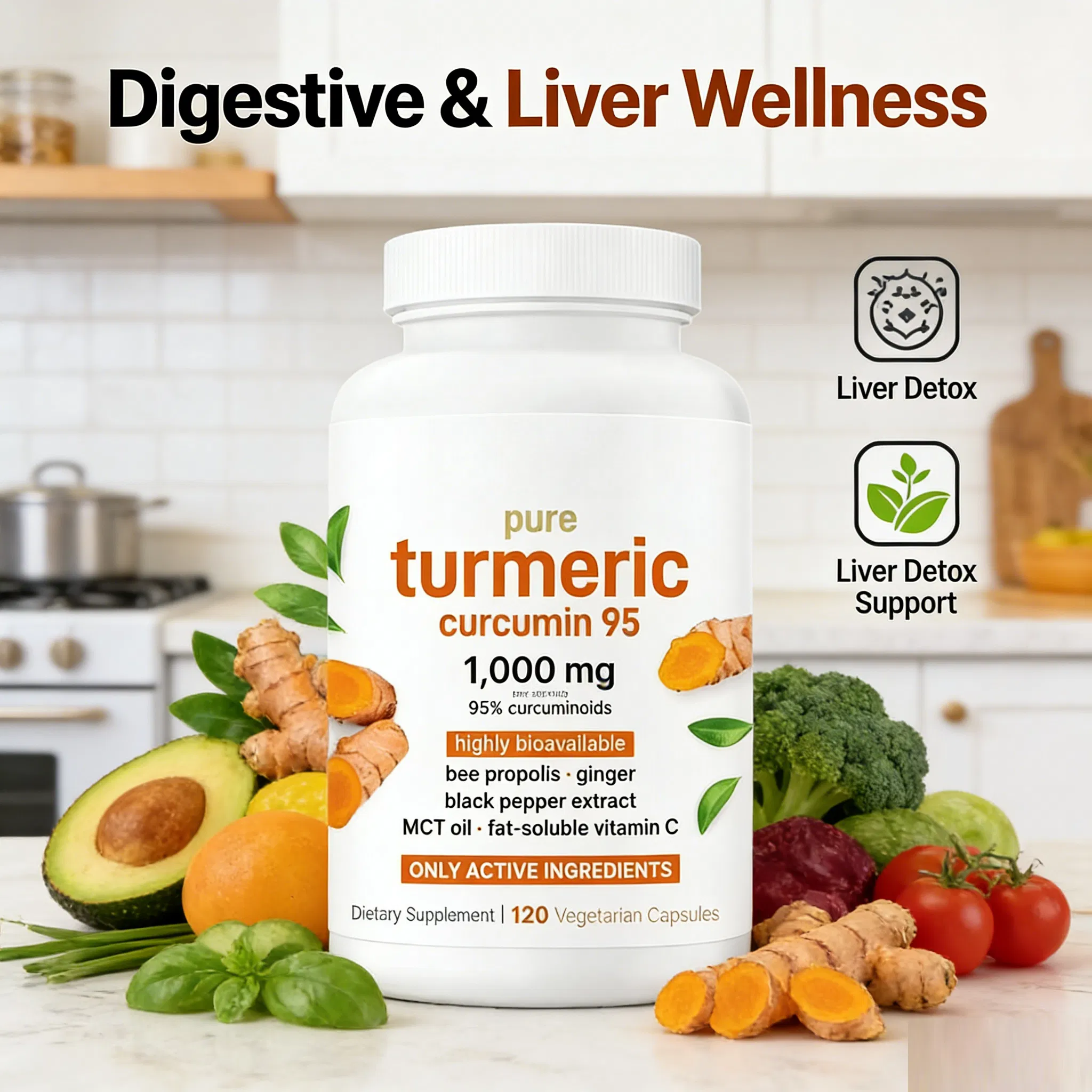 Curcumin Health Product OEM Supplement for Joint Support
