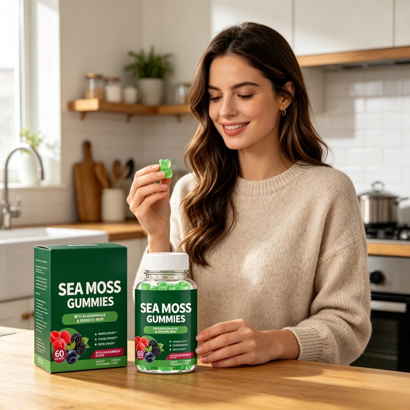 OEM High Quality Sea Moss Multivitamin Seaweed Gummy Supplements