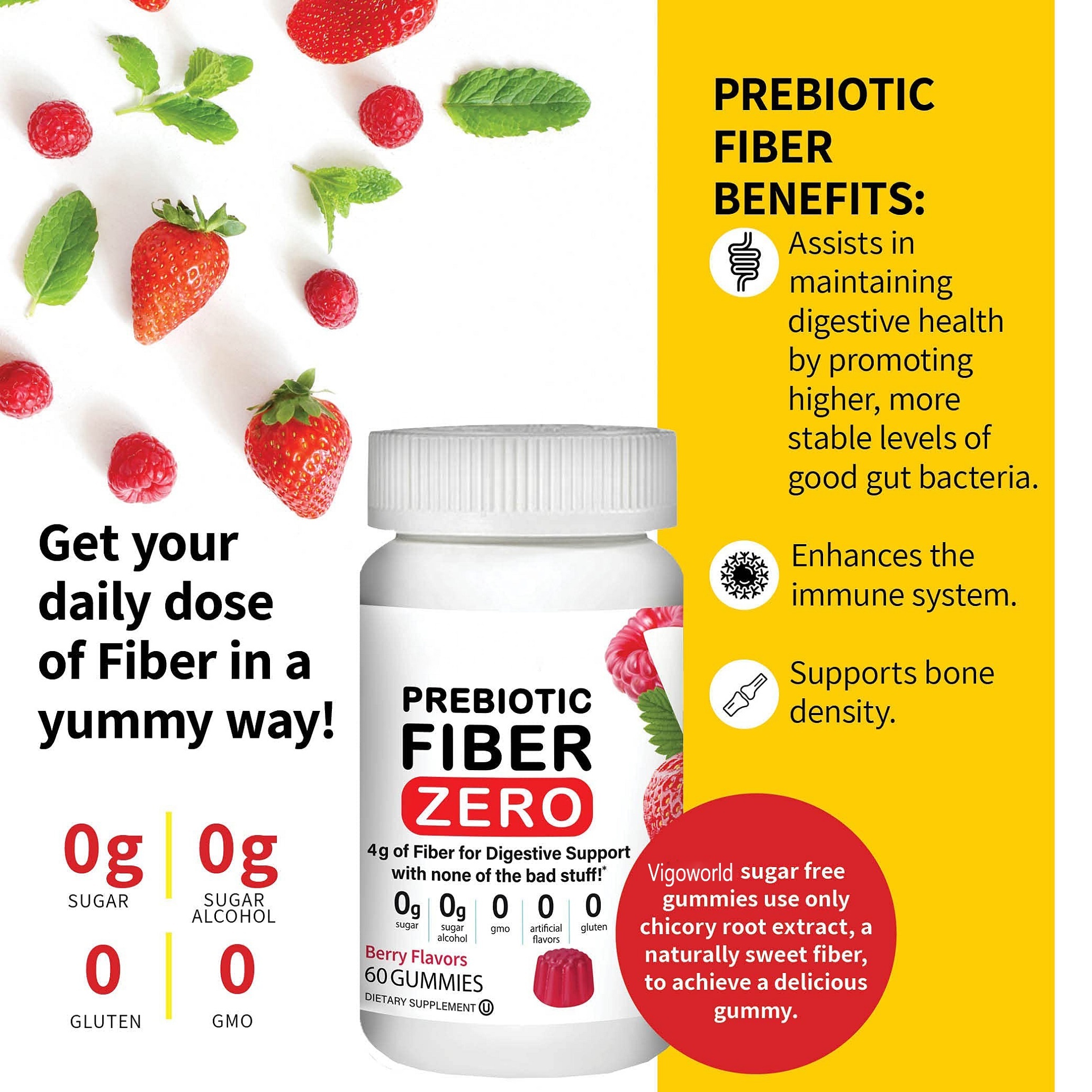 Improving Digestive &amp; Gut Health and Weight Loss Vegan Food Tresluces Vegan Superfood Mix Fiber Gummies