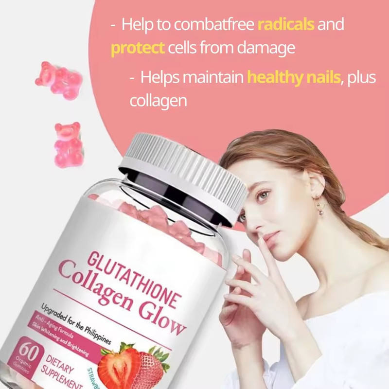 Olli Nature Glow Collagen Gummies Support Boost Immunity Skin Whitening