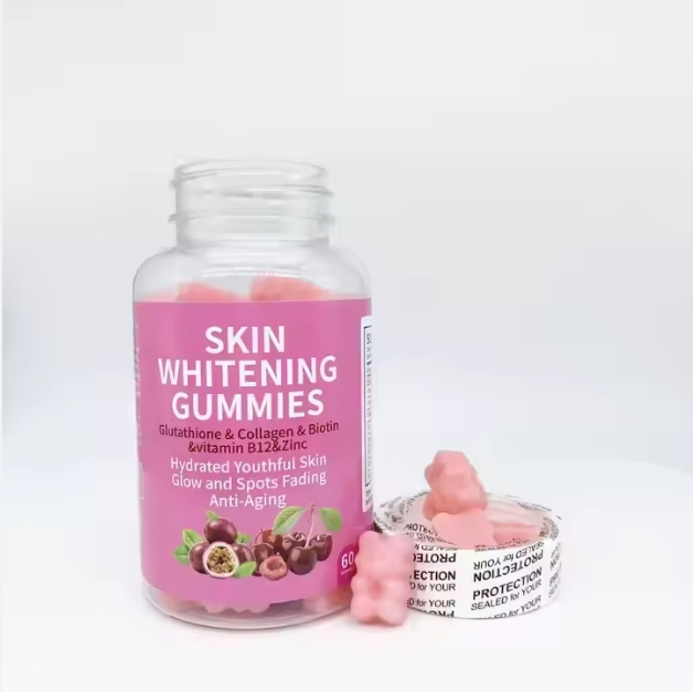 OEM Super Gluta Skin Whitening Gummies Vitamin Collagen Hair Skin and Nails Gummies Beauty Products Skin Whitening Gummies