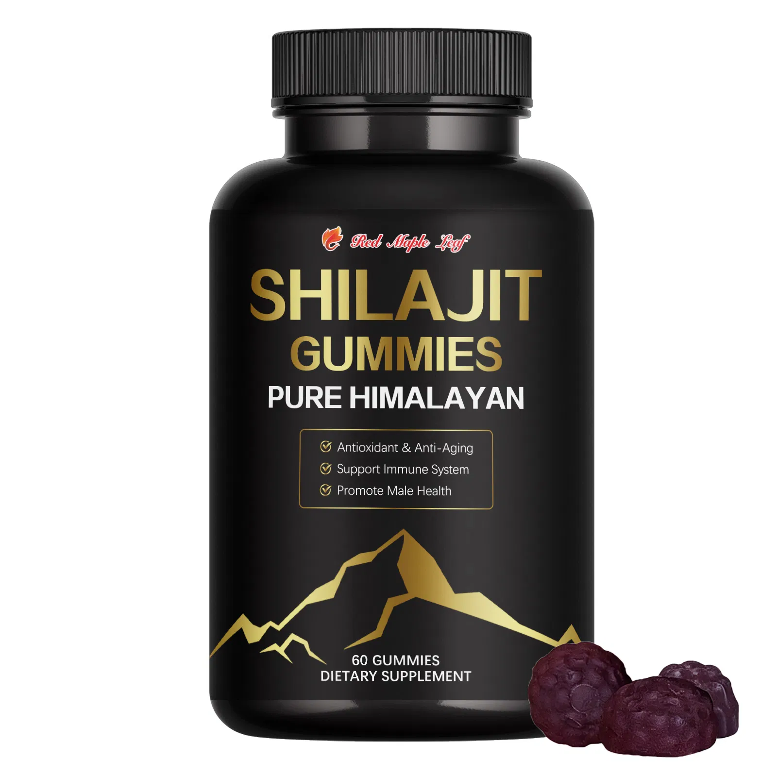 Shilajit Gummies Supports Energy, Immunity, Stress Relief &amp; Male Health