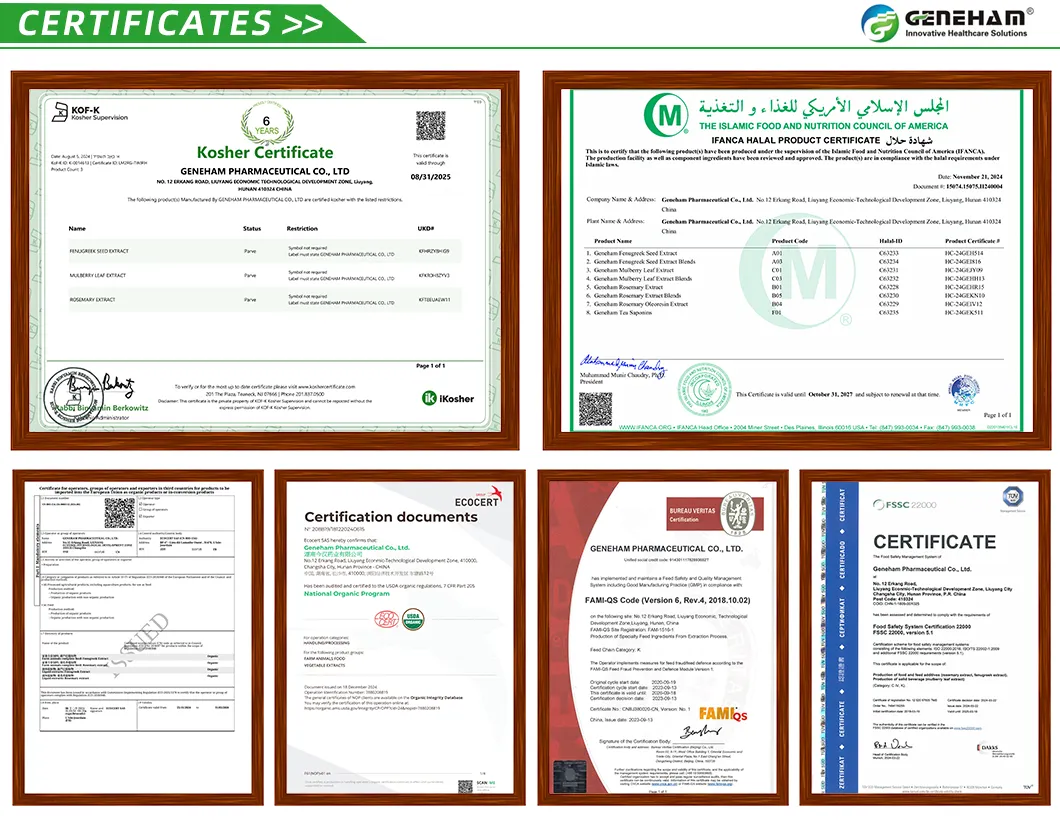 Certificates