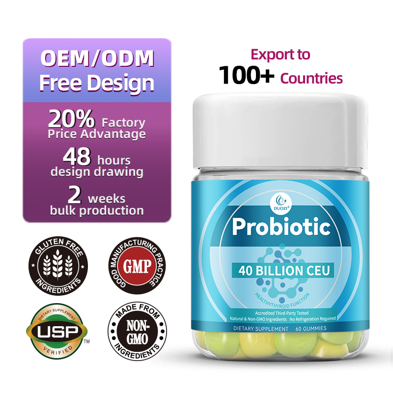Hot Selling Food Supplements Health Natural Ingredients Promote Body for Probiotic Gummies