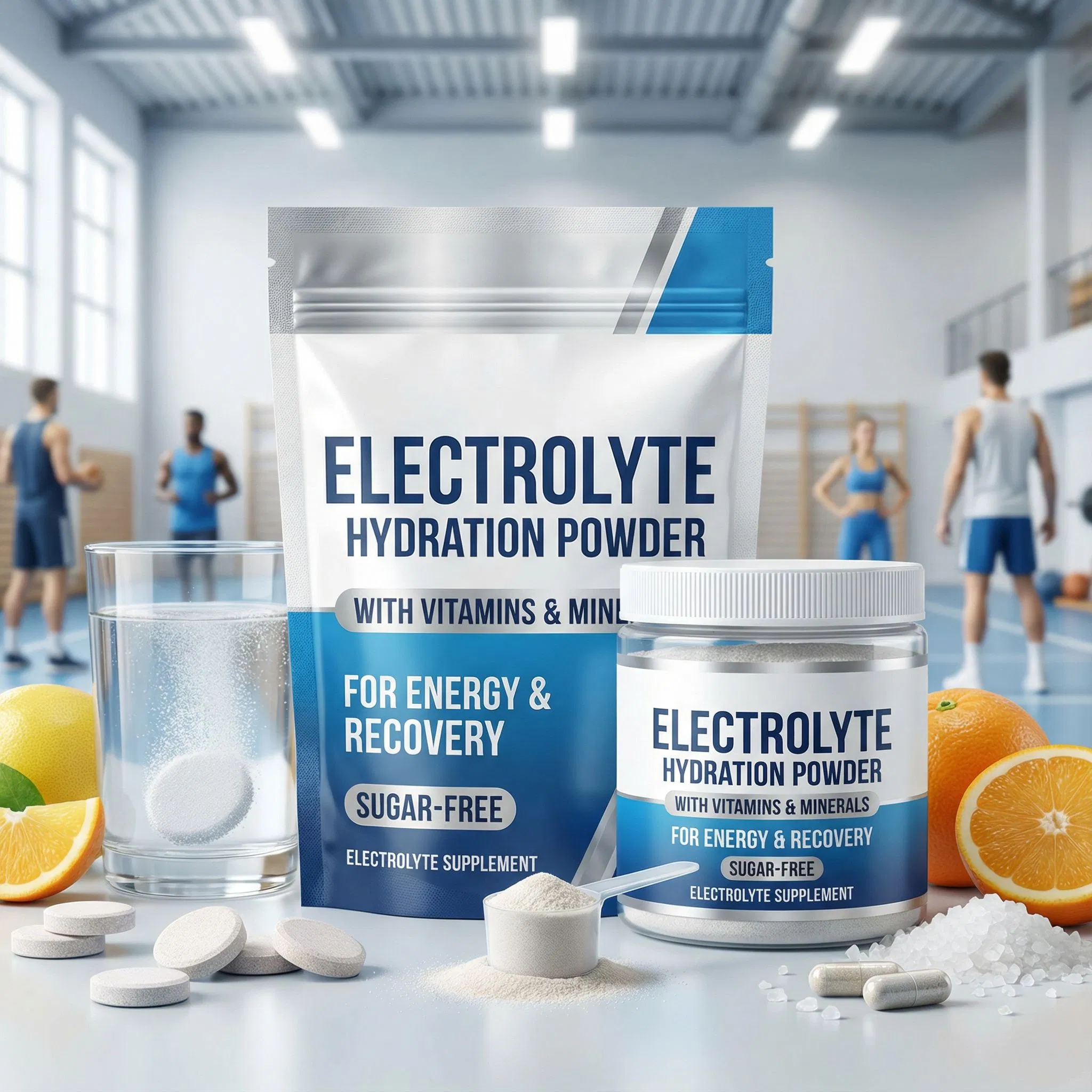Electrolyte Hydration Powder with Vitamins &amp; Minerals for Energy &amp; Recovery (Sugar-Free, Electrolyte Supplement)