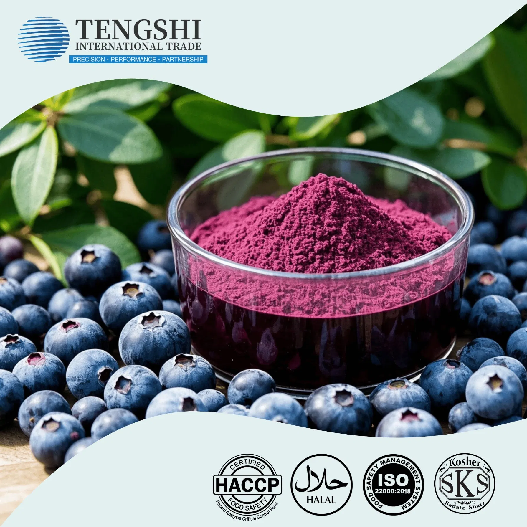 Premium Quality Bilberry Anthocyanosides 40 Percent HPLC Analyzed Plant Based Ingredient