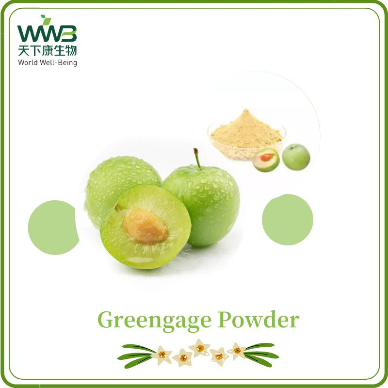 World Well-Being Plant Extract/Water Soluble/Green Plum Fruit Juice Powder/Greengage Juice Powder/100% Natural Greengage Powder