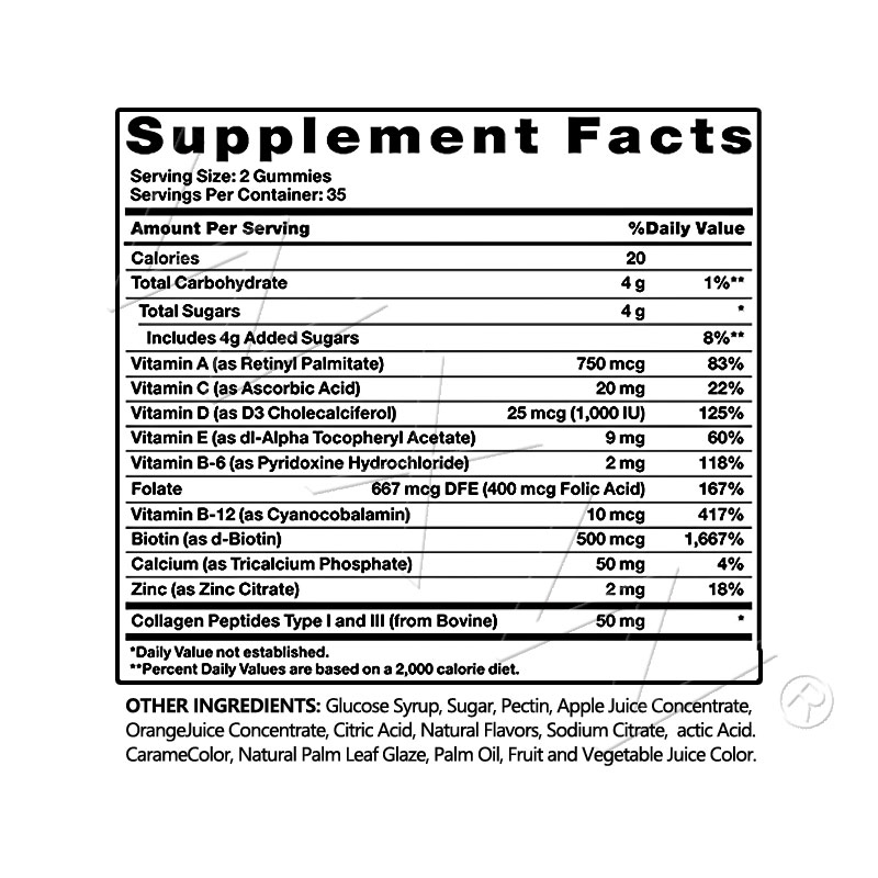 Top Quality Women's Multivitamin Gummies Biotin for Overall Health &amp; Wellness Support