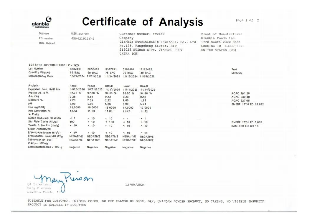 Bovine Lactoferrin Powder
