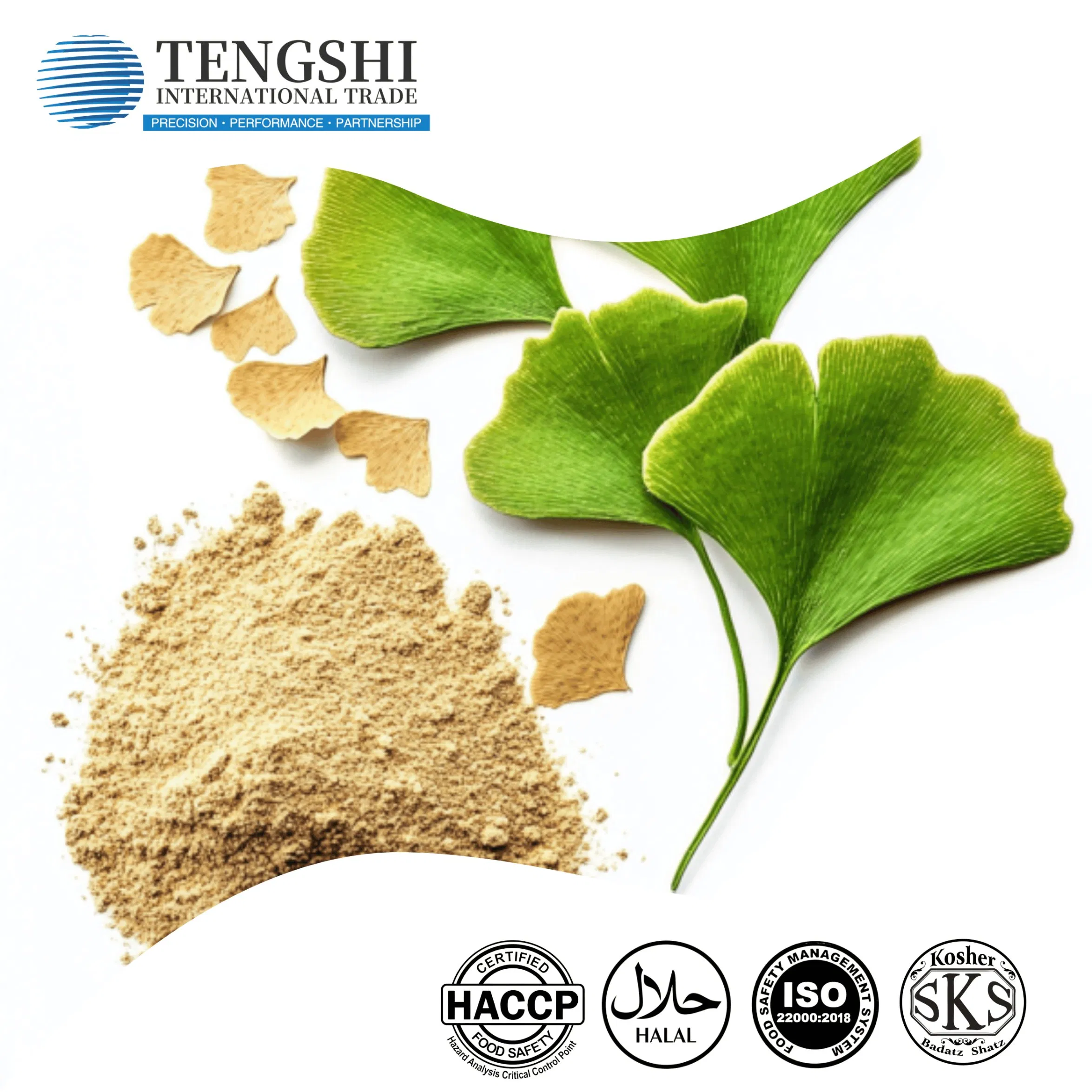 ISO Certified Ginkgo Biloba Extract Powder Health Supplement Raw Material