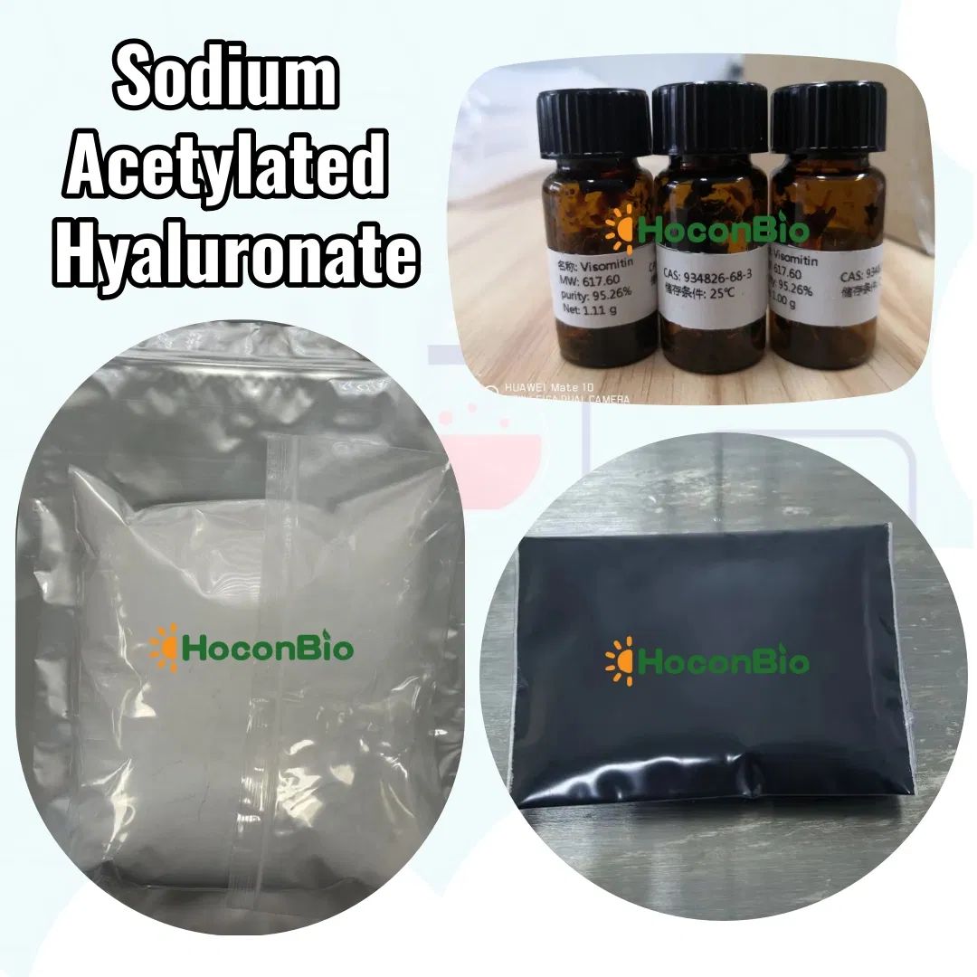 High Quality Sodium Acetylated Hyaluronate CAS 9067-32-7 Cosmetic Additives Skin Whitening Raw Material Sodium Acetylated Hyaluronate Cosmetic Raw Material