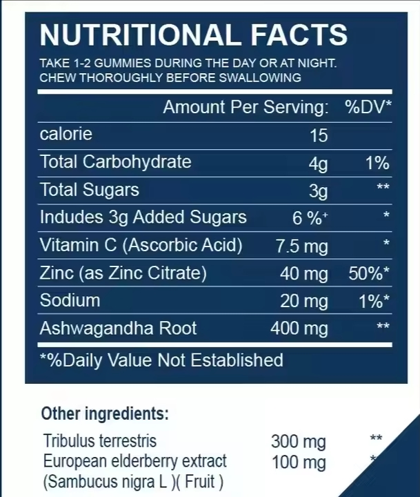 Wholesale Price Ashwagandha Gummies Pure Nature Raw Material for Adults