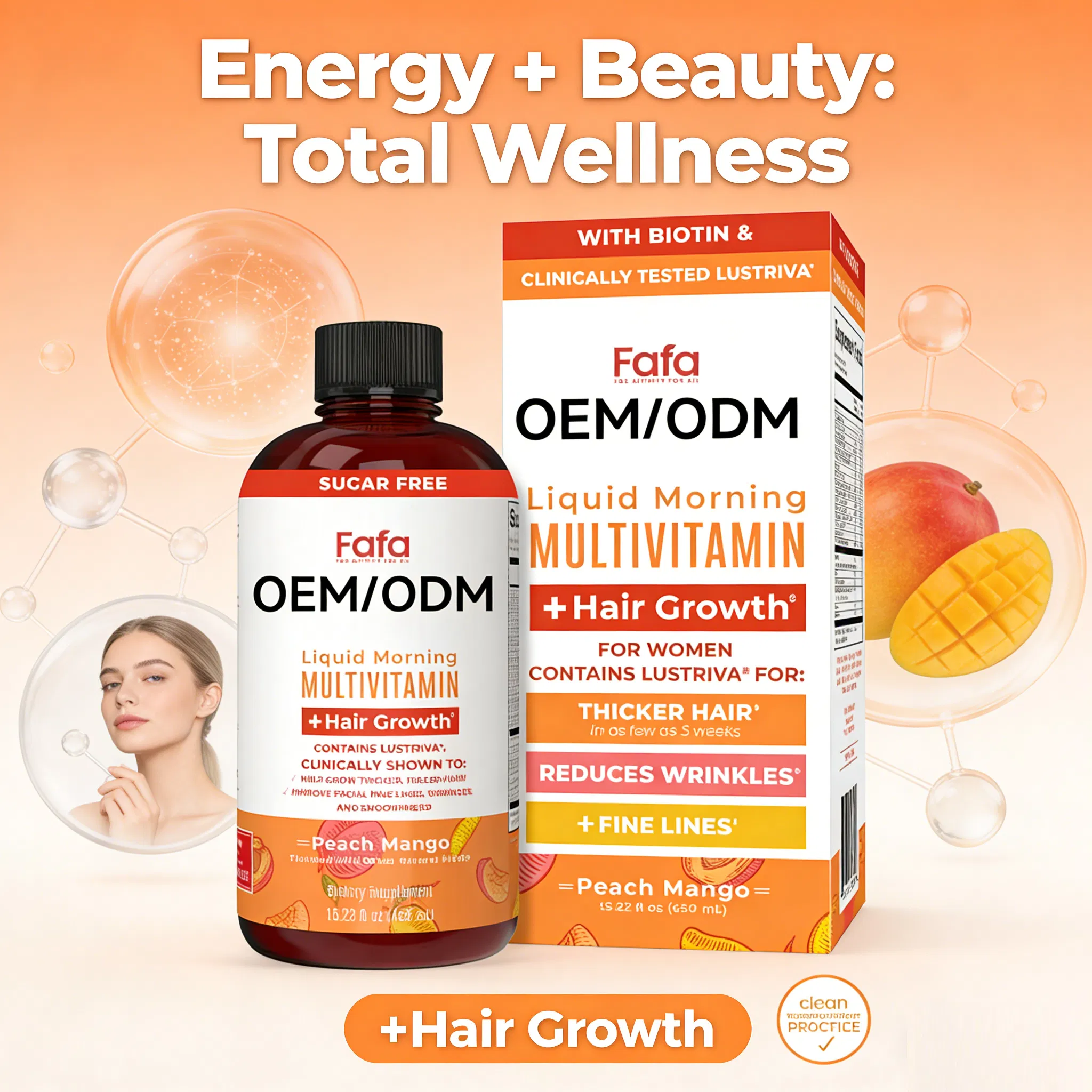 Multivitamin Complex Oral Liquid Supplement with Vitamin B12 Boost