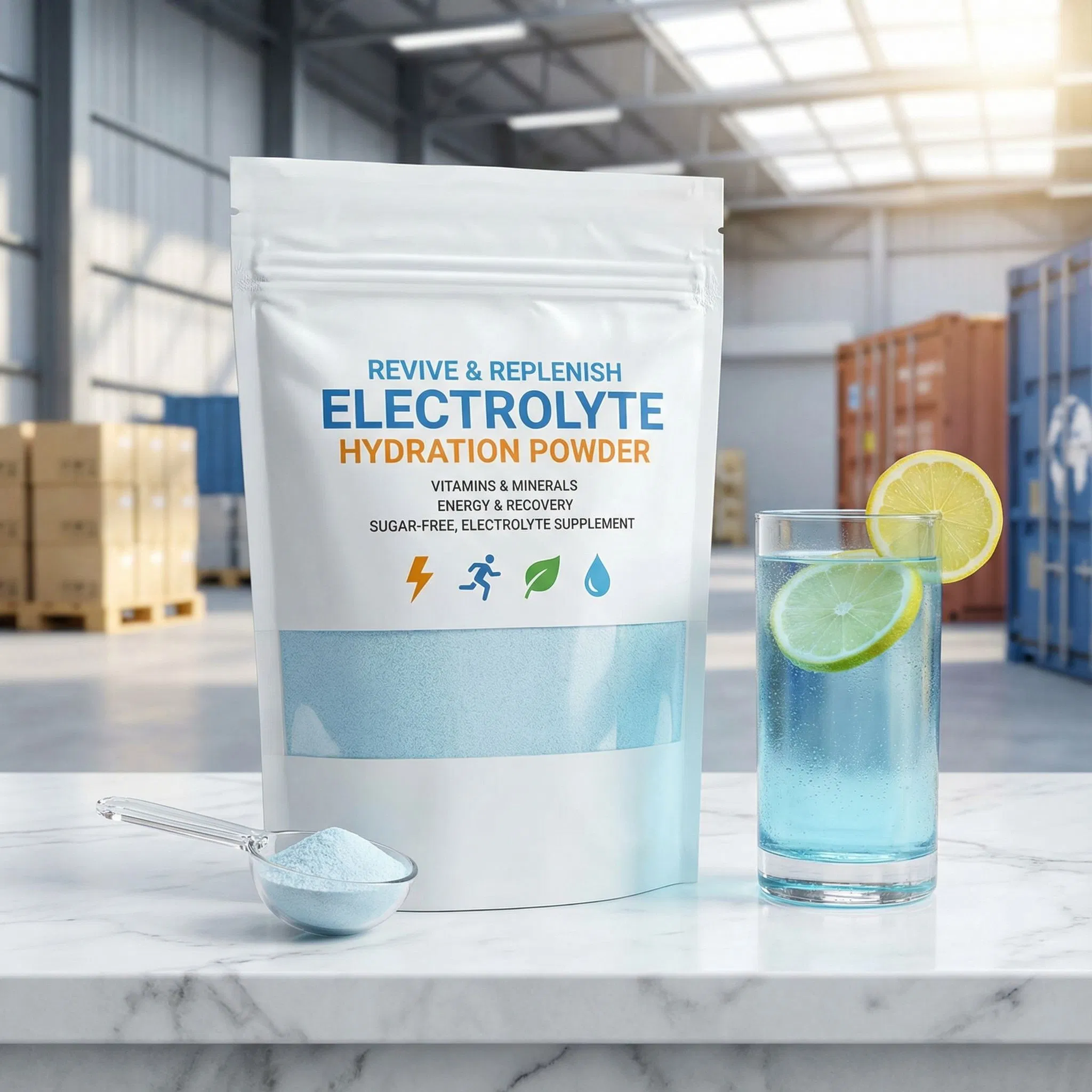 Electrolyte Hydration Powder with Vitamins &amp; Minerals for Energy &amp; Recovery (Sugar-Free, Electrolyte Supplement)