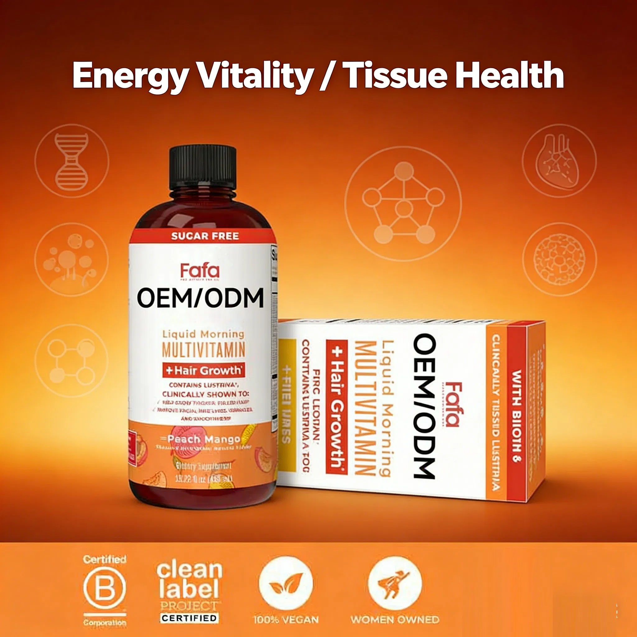 Multivitamin Complex Oral Liquid Supplement with Vitamin B12 Boost