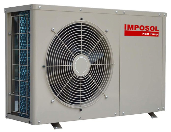 Imposol Popular Domestic Sanitary Hot Water R410 Refrigerant Air to Water Heat Pump