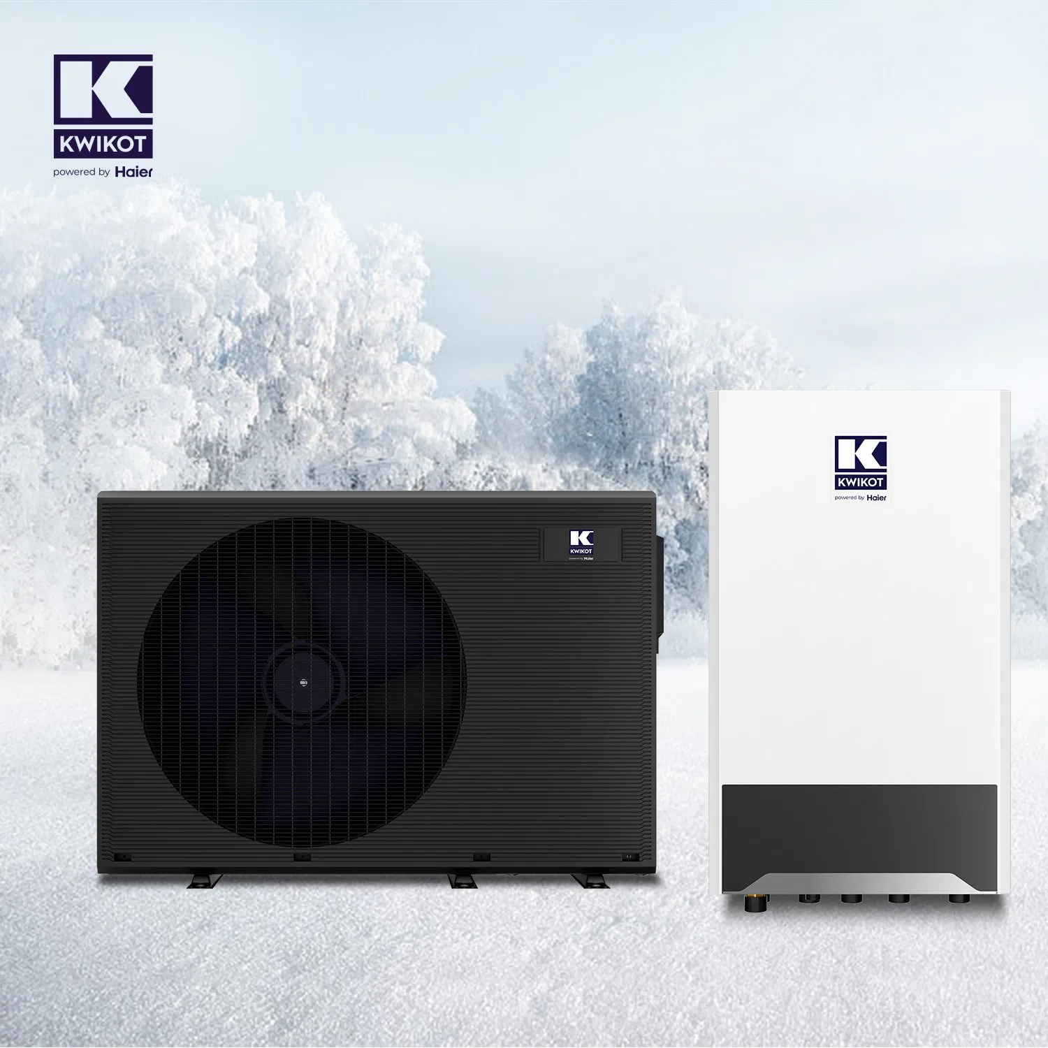 New Energy Domestic House Use 10kw R290 Evi DC Inverter Window Unit System Duct Type Air to Water Split Heat Pump for Household