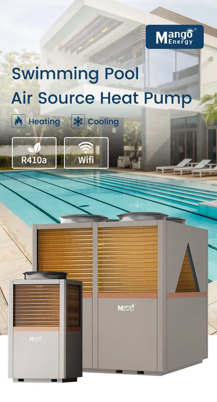 Commercial SPA Swimming Pool Heat Pump Water Heater with WiFi Remote Control with Heating Capacity 50kw 12HP