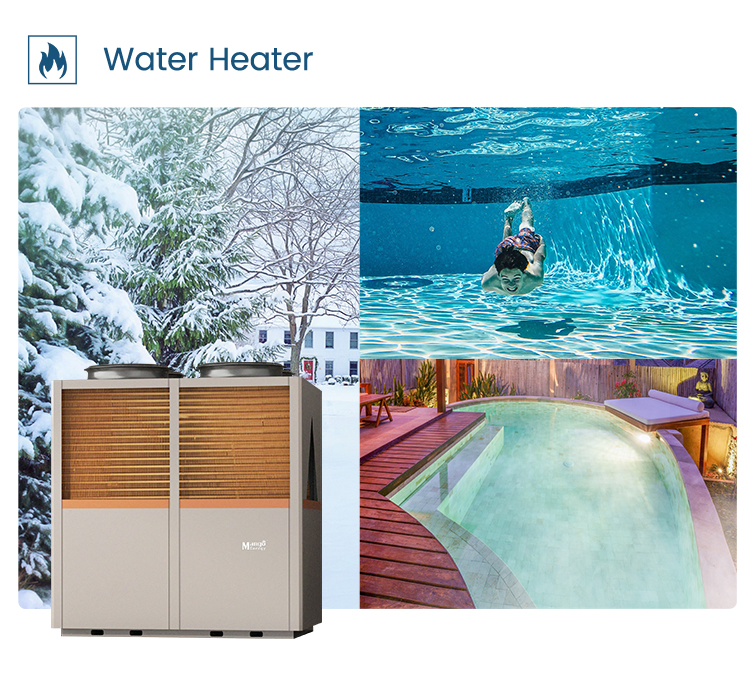 Commercial SPA Swimming Pool Heat Pump Water Heater with WiFi Remote Control with Heating Capacity 50kw 12HP