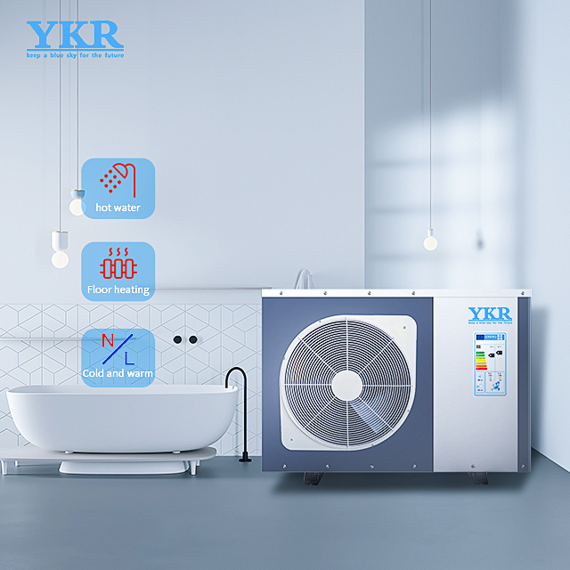 9kw R32 Inverter Air Source All-in-One Heat Pump with Water Tank
