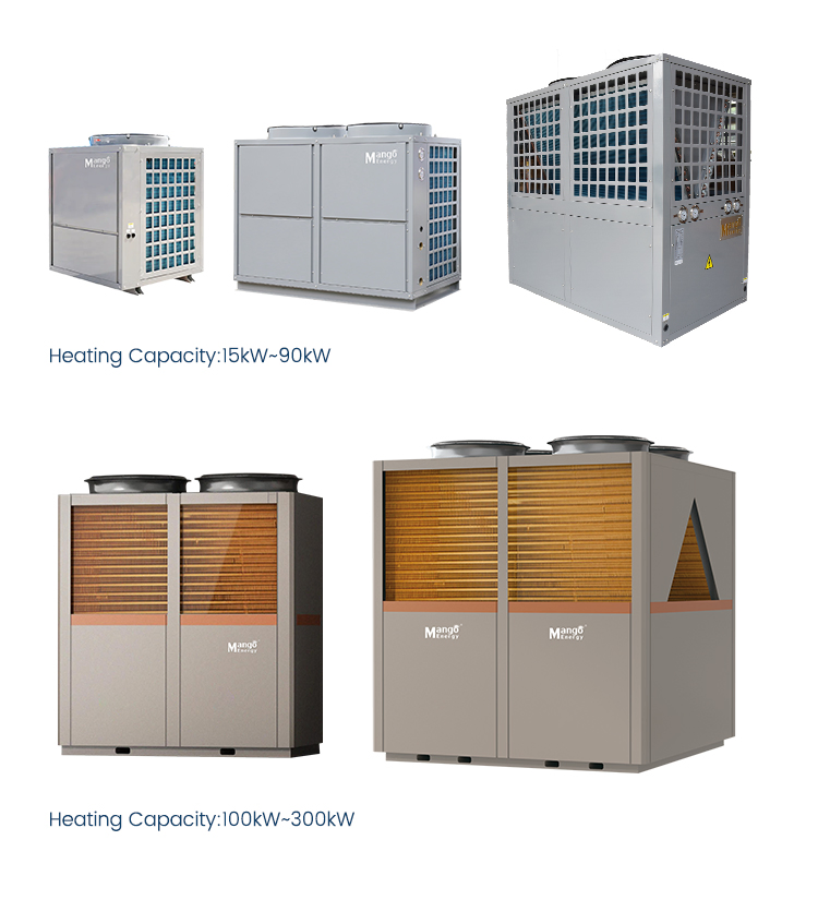 Commercial SPA Swimming Pool Heat Pump Water Heater with WiFi Remote Control with Heating Capacity 50kw 12HP