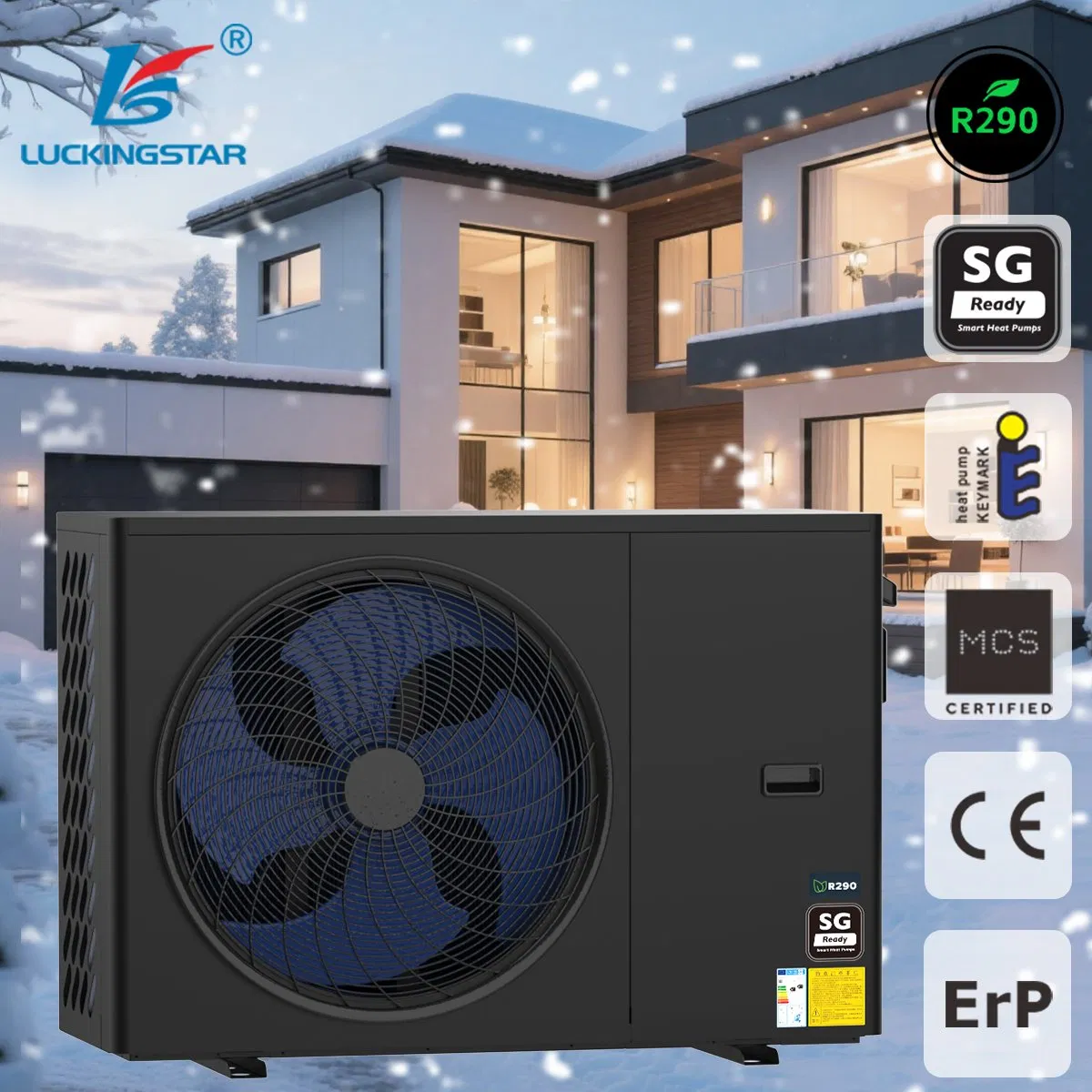 Heat Pump Boiler Eco Friendly R290 Heat Pump with Smart Temperature Control Smart Heating Solution