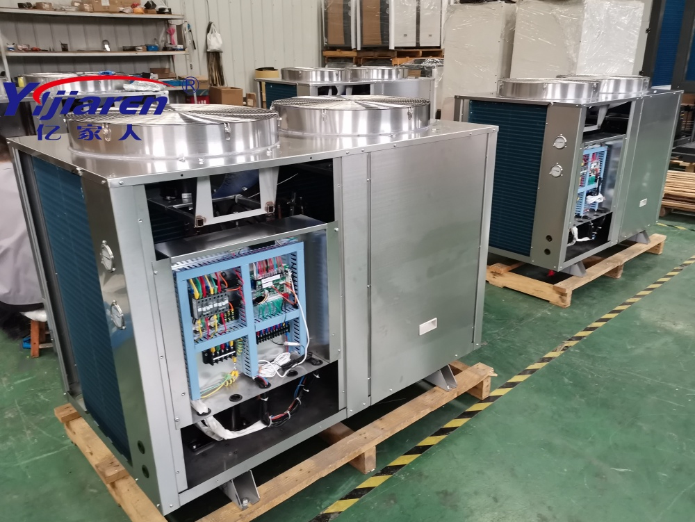 Intelligent Control Panel Monoblock Air to Water Heat Pump Industrial Water Heater Heating System