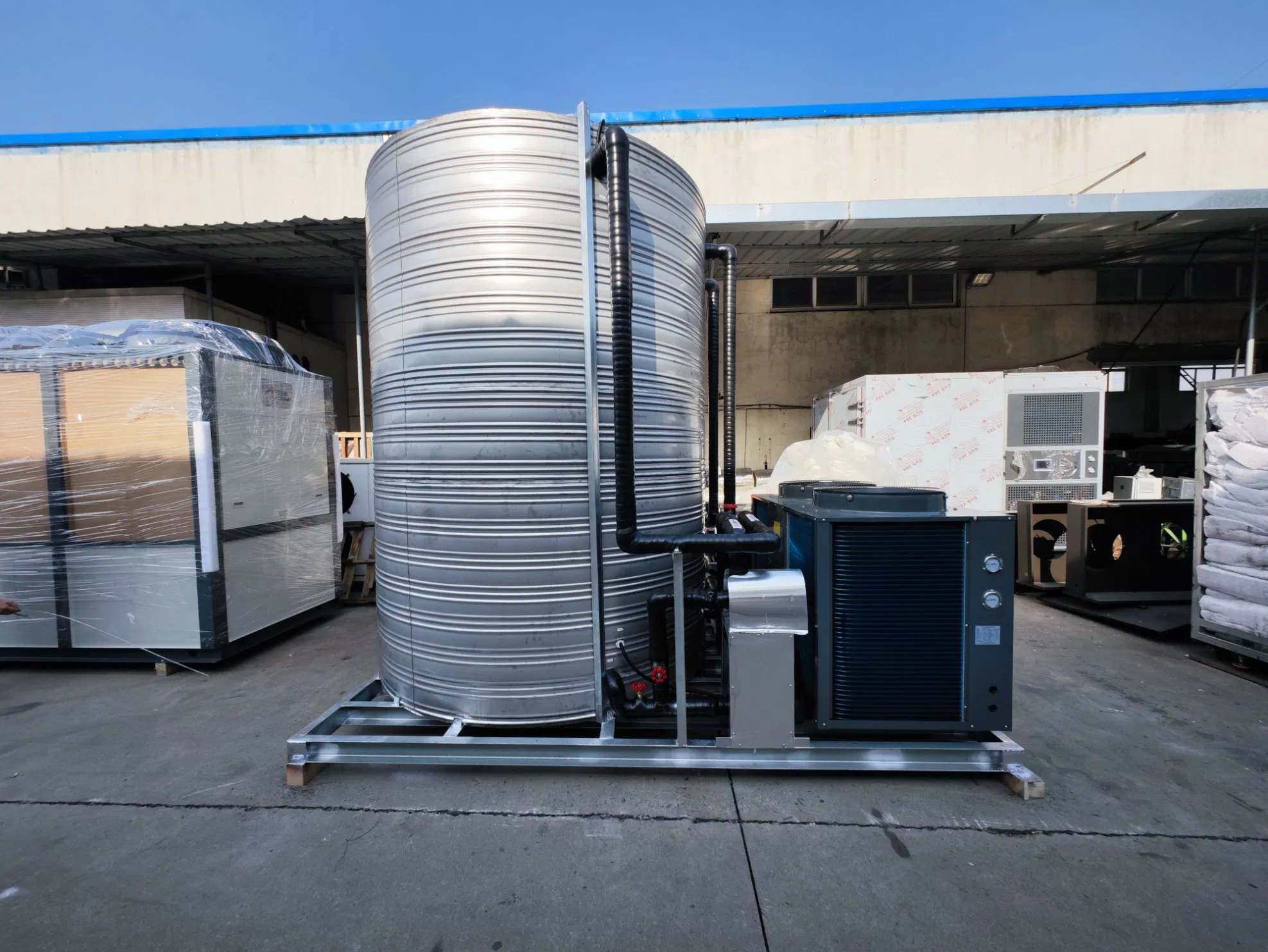 Customized Adjustable Industrial Commercial Air Source Air to Water Heat Pump Integrated Equipment Unit for Swimming Pool