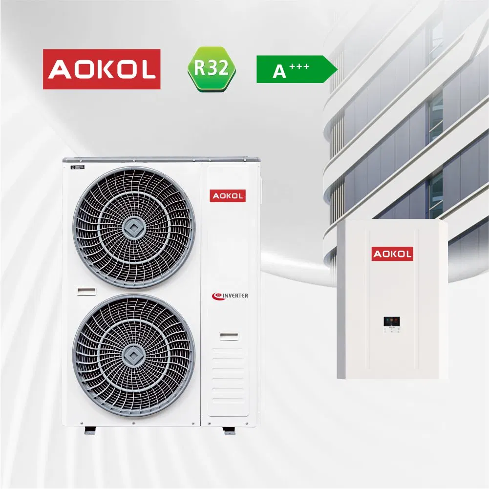 Aokol China R32 Split Type Air to Water Heating Pump, WiFi Control, ERP a+++. CE, RoHS, Europe Heat Pump