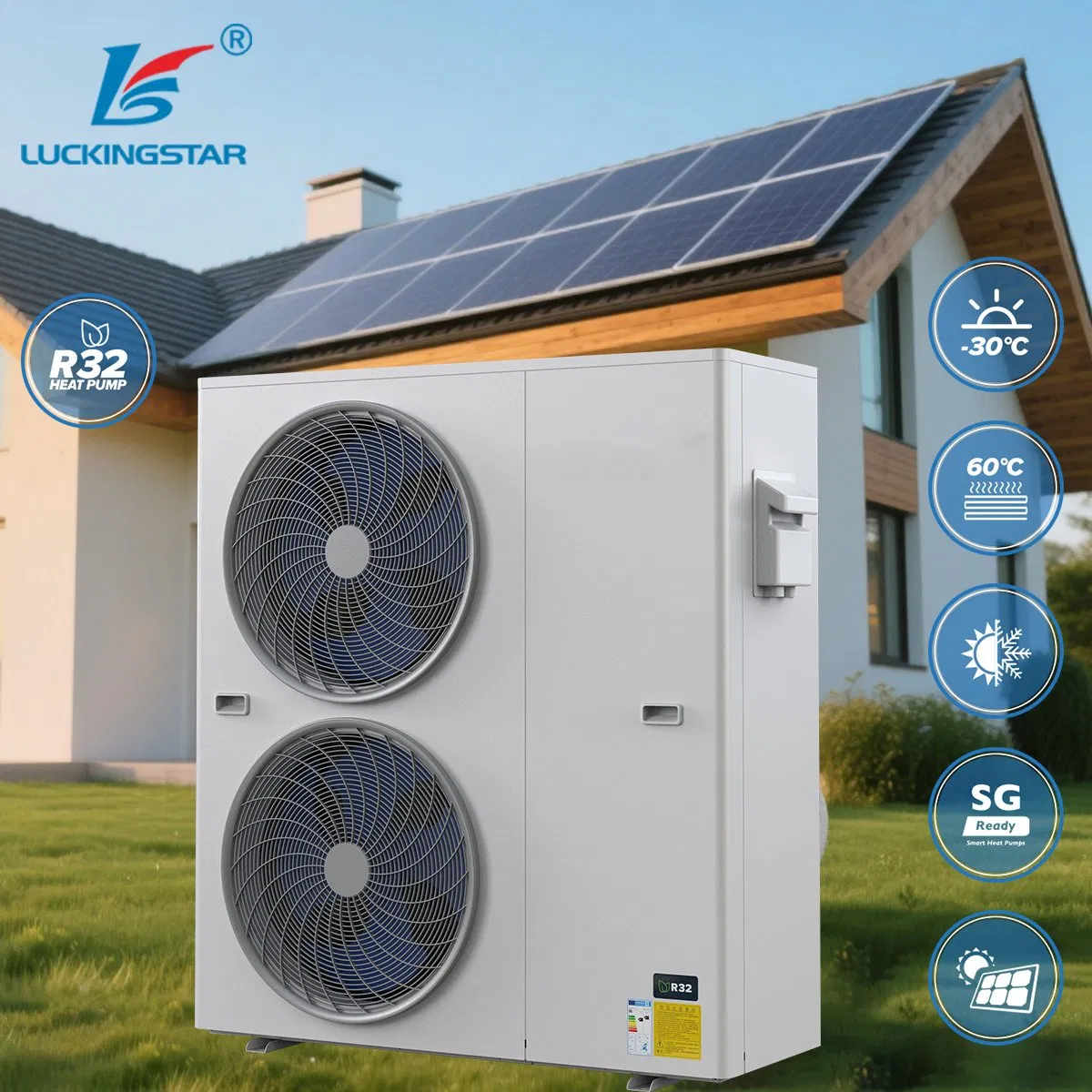 Multi-Function Water Heater Heating and Cooling Domestic Hot Water 4 in One R32 Heat Pump