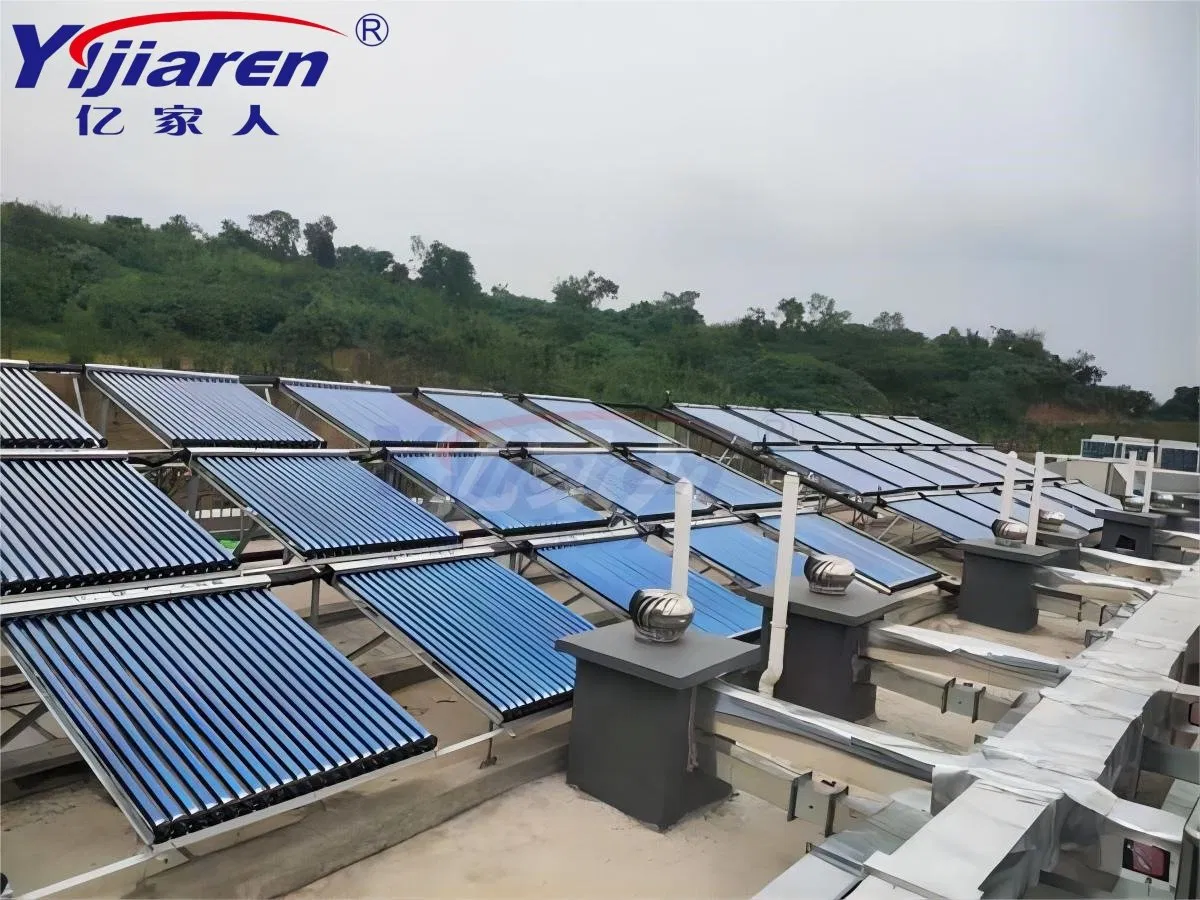 High-Efficiency Heat Pipe Solar Collector Solar Water Heater with Heat Pump for Commercial Hot Water Solution