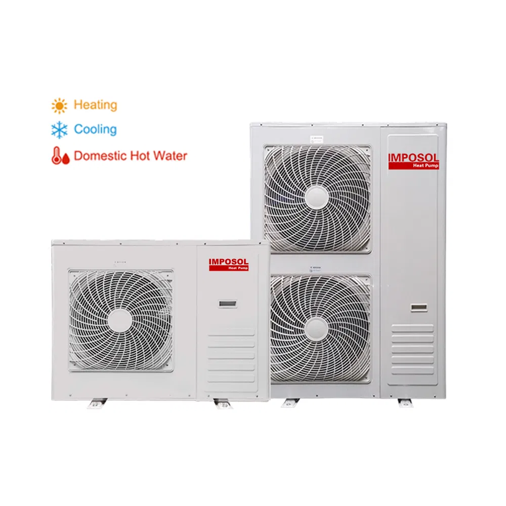 Imposol Efficent Eer a+++ 10kw Smart WiFi Controller CE RoHS R290/R32 Domestic Floor/Radiator/Fcu Heating and Cooling Hot Water Heat Pump Water Heater