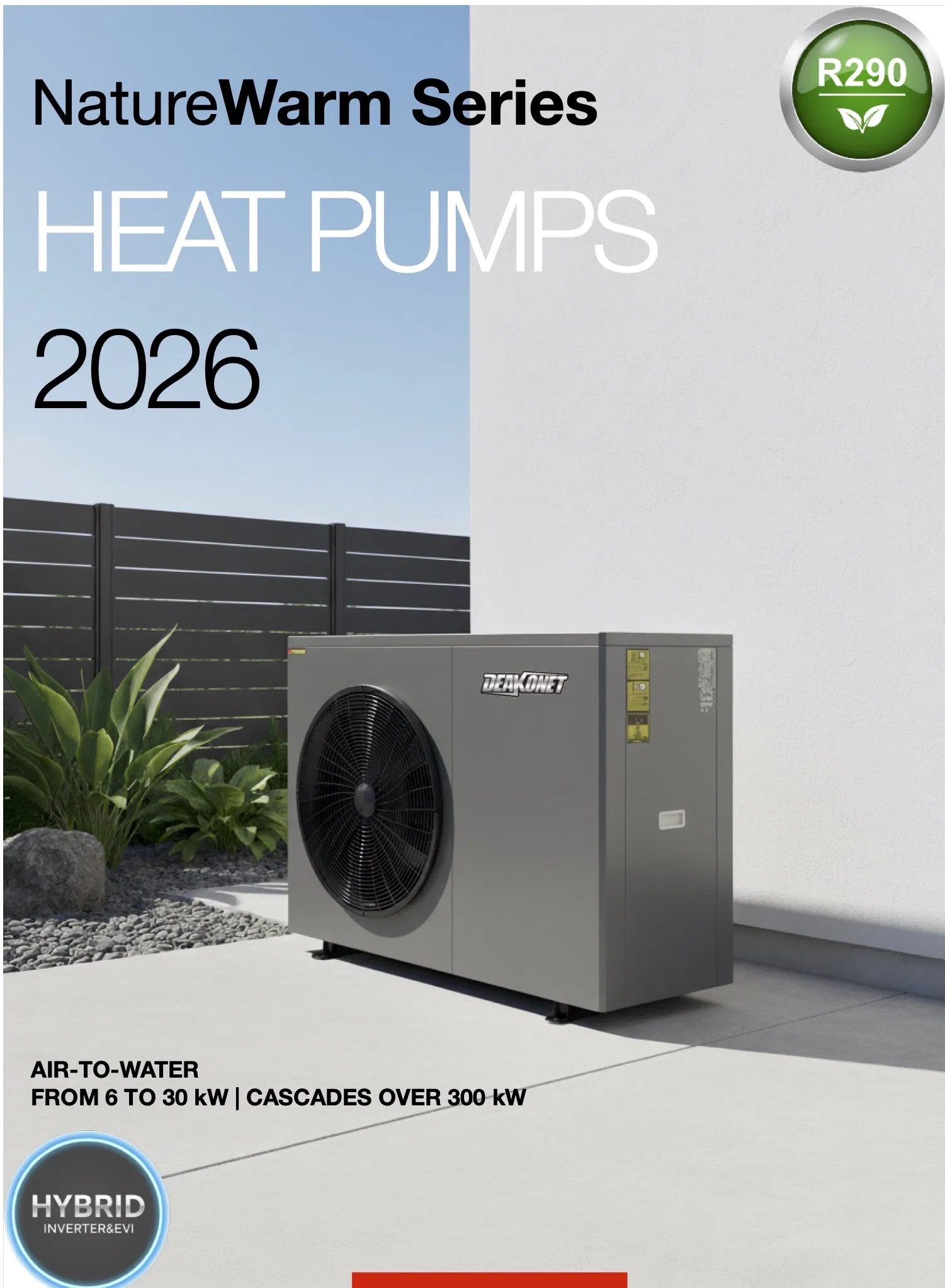 R290 Inverter Air to Water Heat Pump