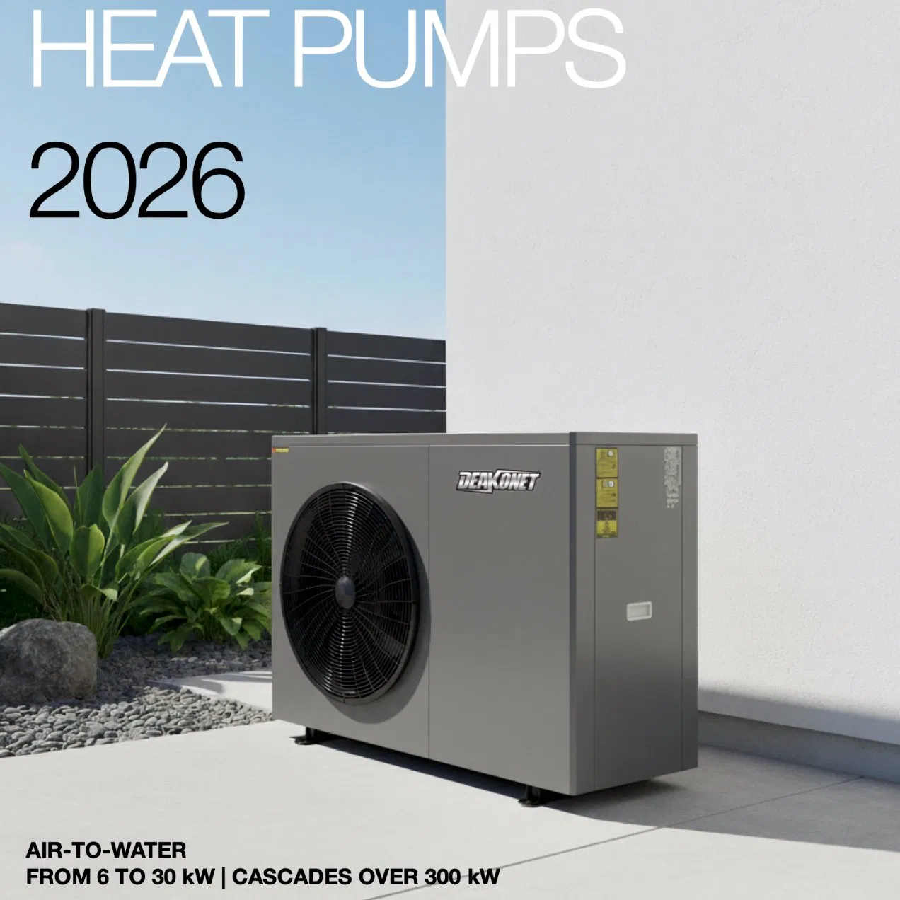 9kw R290 Inverter Air to Water Heat Pump for Heating/Cooling Dhw