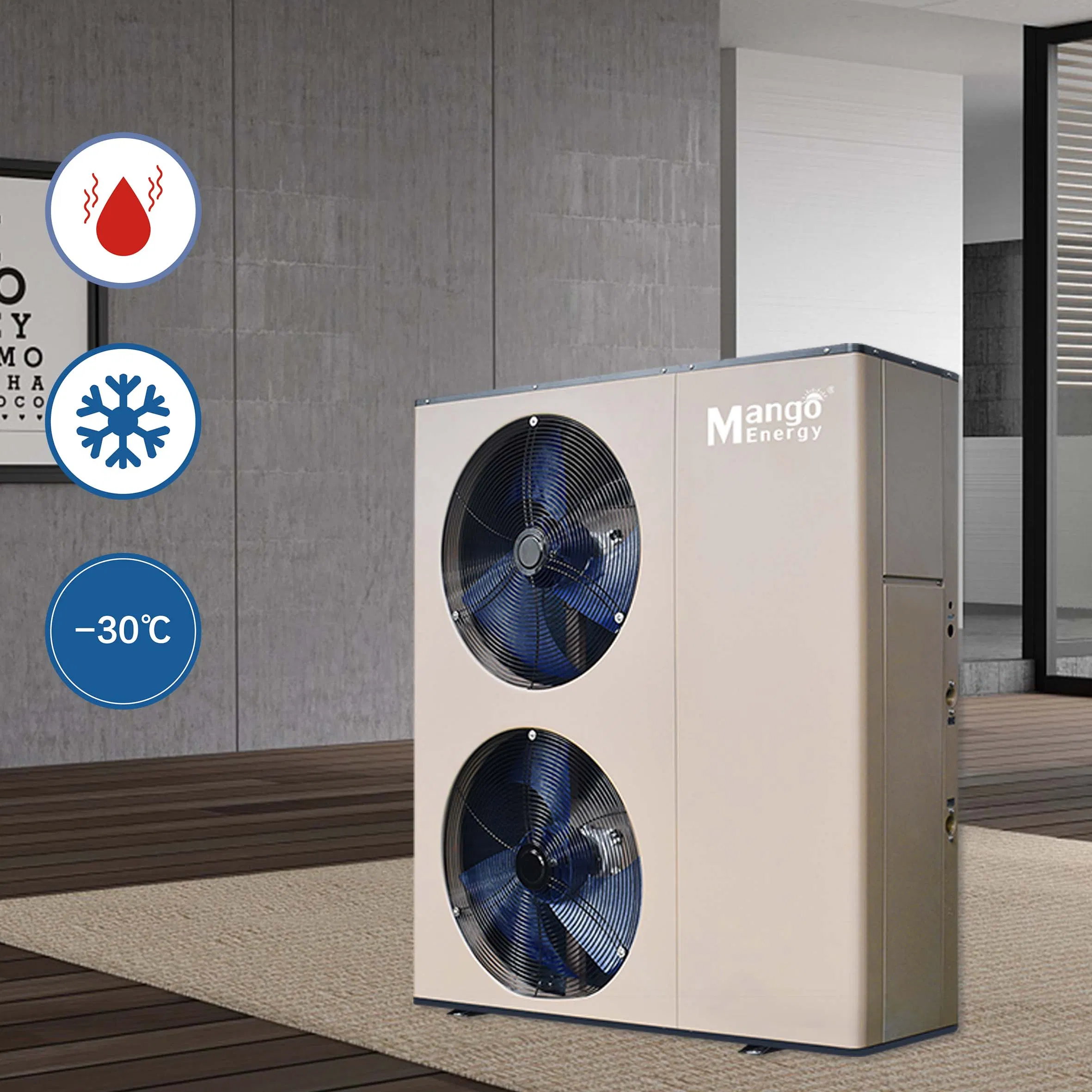 R32 System Air Source Hot Water Heat Pumps Heating Cooling Dhw DC Inverter Air to Water Heat Pump