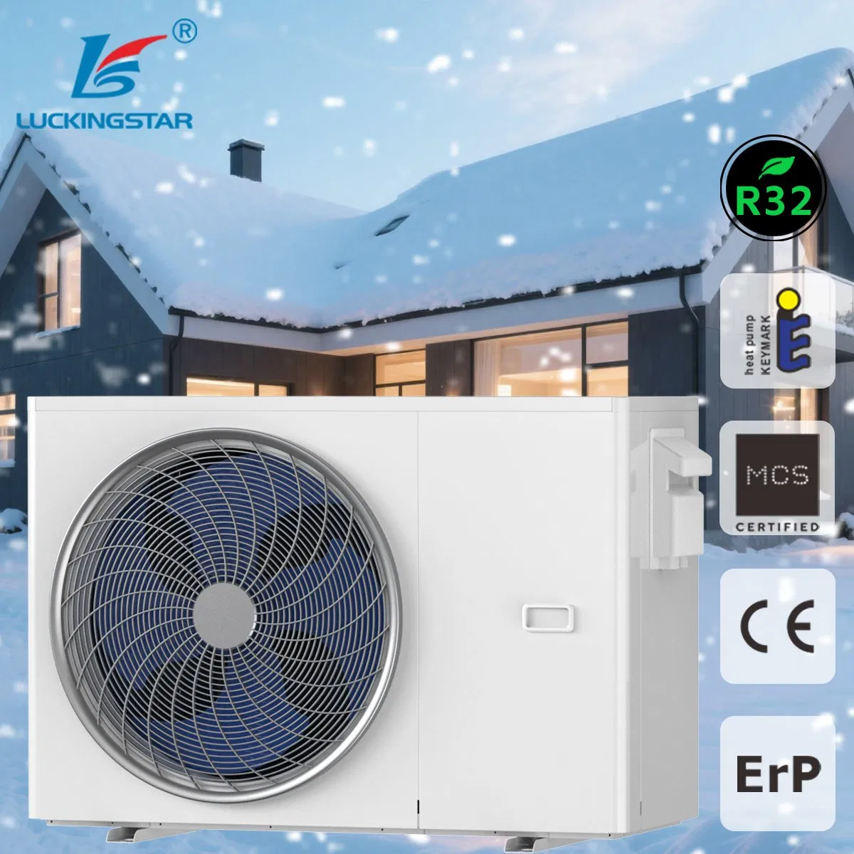 Beat Selling Monoblock R32 Solar System Heat Pump Multi-Function Cooling and Heating
